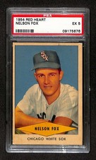 1954 Red Heart #9 Nellie Fox HOF  PSA 5 EX C107555 picture