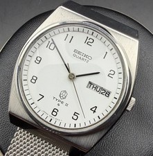 Vintage 1976 Seiko Type II Quartz 0903-6000 - Serviced - NewCrystal,Battery,band picture