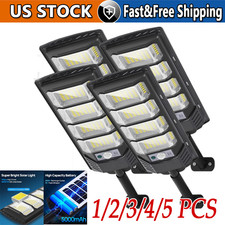 1-5PCS 12000LM Solar Street Lights Outdoor with Motion Sensor, Remote Control picture
