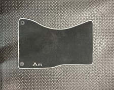 Genuine OEM Audi A6 2011-2018Premium  Floor Mats Carpet Black Grey Set like new picture