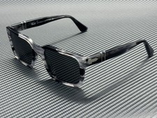 PERSOL PO3272S 1238B1 Striped Black Grey Men's 53 mm Sunglasses picture