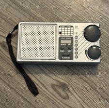 Vintage LIFELONG Portable AM FM Radio Model 845 LCD Alarm Clock + Instructions picture
