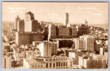 RPPC San Francisco CA Nob Hill Mark Hopkins & Fairmont Hotel Real Photo Postcard picture