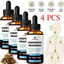 Cleantra Lymphatic Drainage Support Drops 10- in-1 Herbal Supplement picture