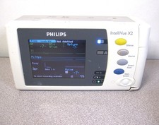 Philips INTELLIVUE X2 MMS M3002A Monitor/Masimo Set FAST EASI 12XL Biomed Tested picture