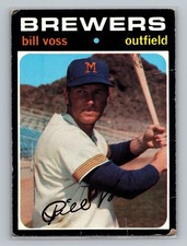 1971 Topps #671 Bill Voss Milwaukee Brewers High Number Vintage Baseball Card VG picture