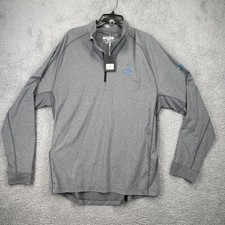 Pinehurst Levelwear Mens Large Peak 1/4 Zip Mid-Layer Grey L/S  Logo picture