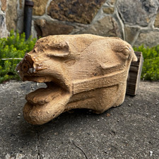Antique Hand-Carved Wood Carousel Horse Fragment (circa late 19th century) picture