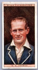 1929 Wills Cricketers - A.E. Thomas #46 picture