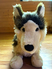 Douglas cuddle Toy Smoke Wolf Plush Red Variant  picture