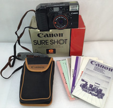 CANON SURE SHOT AUTO FOCUS 38mm f/2.8 Camera Film W/ Case Box Tested Works MINT picture