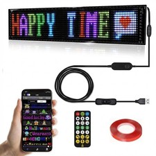 Programmable LED Sign Bluetooth APP Flexible Scrolling Message Board Text Animat picture