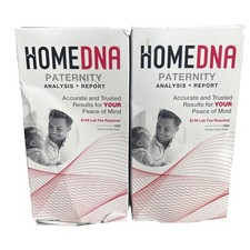 HomeDNA Collection Kit Paternity Analysis Report Simple Cheek Swab 2 Pack picture