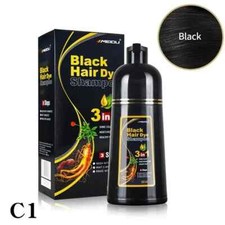 3 Pack MEIDU Black Hair Dye Shampoo for Gray Hair Semi-Permanent 3 in 1 picture