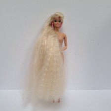 VTG 1992 Totally Hair BARBIE Doll Earrings Long Hair  #1112 Mattel NUDE  picture