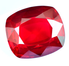 89.75 Ct Natural Mozambique Blood Red Ruby Certified Stunning Treated Gemstone picture