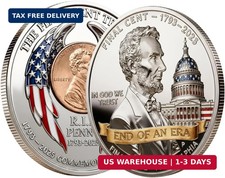 2025 Final Cent Tribute Coin - Last Penny Commemorative Challenge Coin 3D Engrav picture