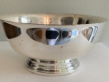 Vtg Gorham Silver Plate Original EP Fruit Bowl YC781 9 W x 4.25 H Round Serving picture