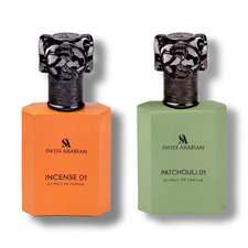SWISS ARABIAN INCENSE 01 & PATCHOULI 01 EXTRAIT DE PARFUM 50ML BUNDLE BRAND NEW picture