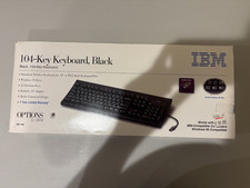 Vintage 1996 Options by IBM 104 Key Black Keyboard Model KB109 ***LQQK**** picture