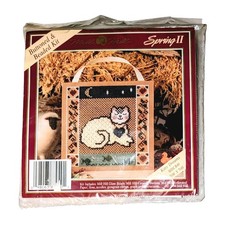 Vtg MILL HILL Buttoned & Beaded Kit 1994 Spring II Kitty Dreams MHCB40 Cat NEW  picture