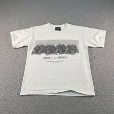 Vintage National Geographic Shirt Youth Medium Party Animals Chimpanzee Y2K picture