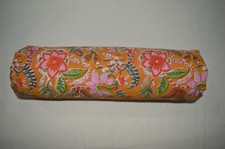 NO TARRIF CHARGES 100%✅ZK_201 Hand Block Fabric Floral Print 100%Cotton 5 Yard picture