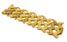 Vintage Yves St Laurent Gold Tone Bracelet Robert Goossens Paris YSL picture