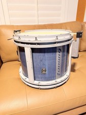Vintage Ludwig 14” Marching Snare Drum 16” Frame High Tension Blue USA picture