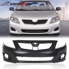 For 2009 2010 Toyota Corolla Sedan Black Front Bumper Cover Fascia 5211902990 picture