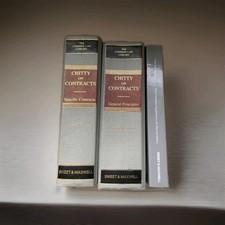 Chitty On Contracts 30th Ed Volume 1 And 2 With Supplement Sweet And Maxwell Ltd picture