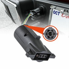 7 Pin Blade to 4 Pin Flat Trailer Adapter Wiring Plug For RV Tow Truck Lights picture