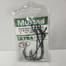 Mustad UltraPoint Grip Pin 2X Fine Wire 5 Pack Fish Hooks Size 7/0 G39808NP-BN picture