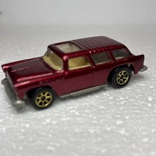 1969 Mattel Hot Wheels Redline Classic Nomad Red/Magenta W/ cream white Interior picture