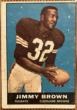 Topps 1961 Topps Jimmy Brown Browns #71 Make-A-Photo Football Card picture