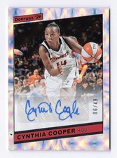 2026 Donruss WNBA Cynthia Cooper, Comets 06/49 Retro 1986 Signatures Holo Frame picture