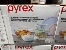 Pyrex 8-piece Glass Mixing Bowls with Lids picture