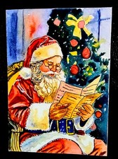 ACEO Hand Painted Art Card. Signed By Artist. Hand Painted Not A Print picture