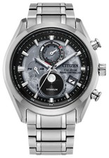 Citizen Tsuki-yomi A-T BY1010-57H Eco-Drive Moonphase Atomic Super Titanium Gray picture