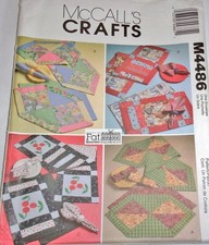 Vtg McCall's Pattern M4486 Pieced Patchwork Placemats Uncut picture