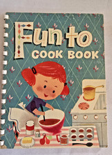 Vintage 1955 Fun To Cook Book Carnation Mary Margie Blake Kids Cookbook picture