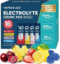 Venture Pal High Sodium Sugar-Free Electrolytes Powder Packets, 16 Sticks Hydrat picture