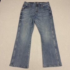 Wrangler Retro Relaxed Bootcut Jeans Mens 32x30 Blue Denim Western Cowboy Faded picture