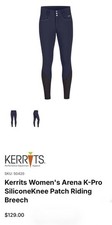 Kerrits Women's Arena K-Pro Knee Patch Breech. Size Large. Color Ink picture