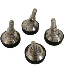 New 4 Pack Floor Scale Leveling Feet Adjustable Swivel Steel Foot 1/2-20 UNF picture