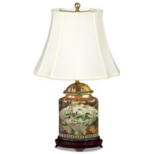 US Seller - Japanese Satsuma Design Porcelain Lamp picture