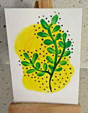 ACEO/ATC Original Signed Acrylic Botanical Impressionist 