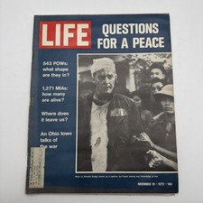 vtg Life Magazine November 10 1972 Questions for a Peace  543 POWs  1271 MIAs picture