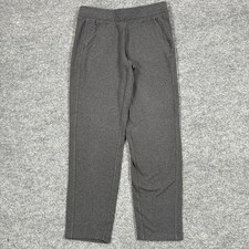 T by Talbots Womens Size M Gray Straight Leg Stretch Pull On Pants Mid Rise picture