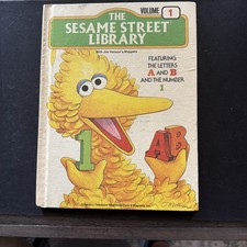 Vintage The Sesame Street Library 1-15 Complete Set Hardcover Children Books picture